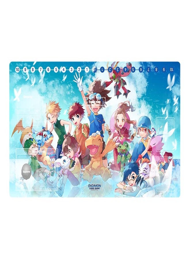 Mlikemat New Mlikemat DTCG Playmat Digimon Adventure Anime Trading Card Game Mat Play Pad with Card Zones + Free Bag - Image 1